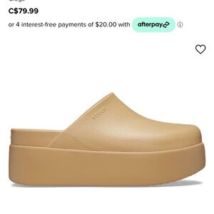 BRAND NEW- Dylan platform clog, Crocs. Woman’s size 7